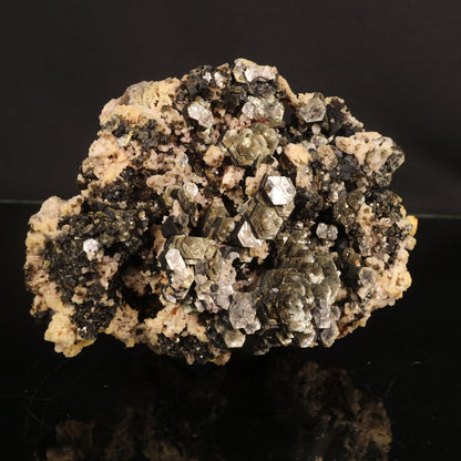 Rare Hexagon Mica with Feldspar Natural Mineral Specimen # B 6828
