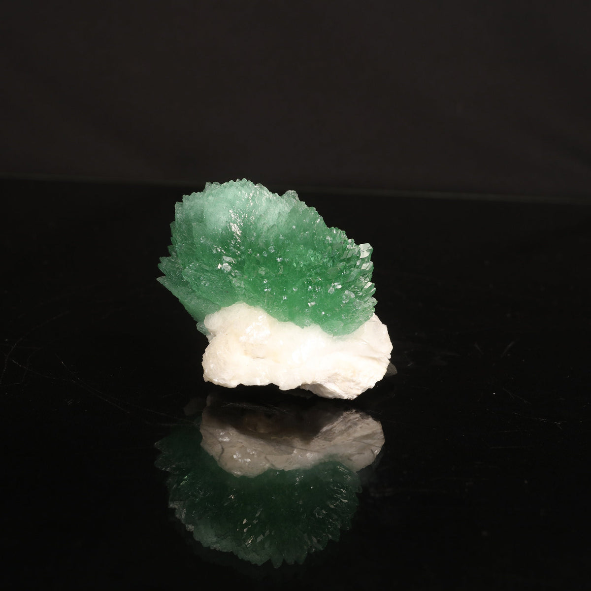Rare Green Apophyllite with Heulandite Natural Mineral Specimen # B 6830