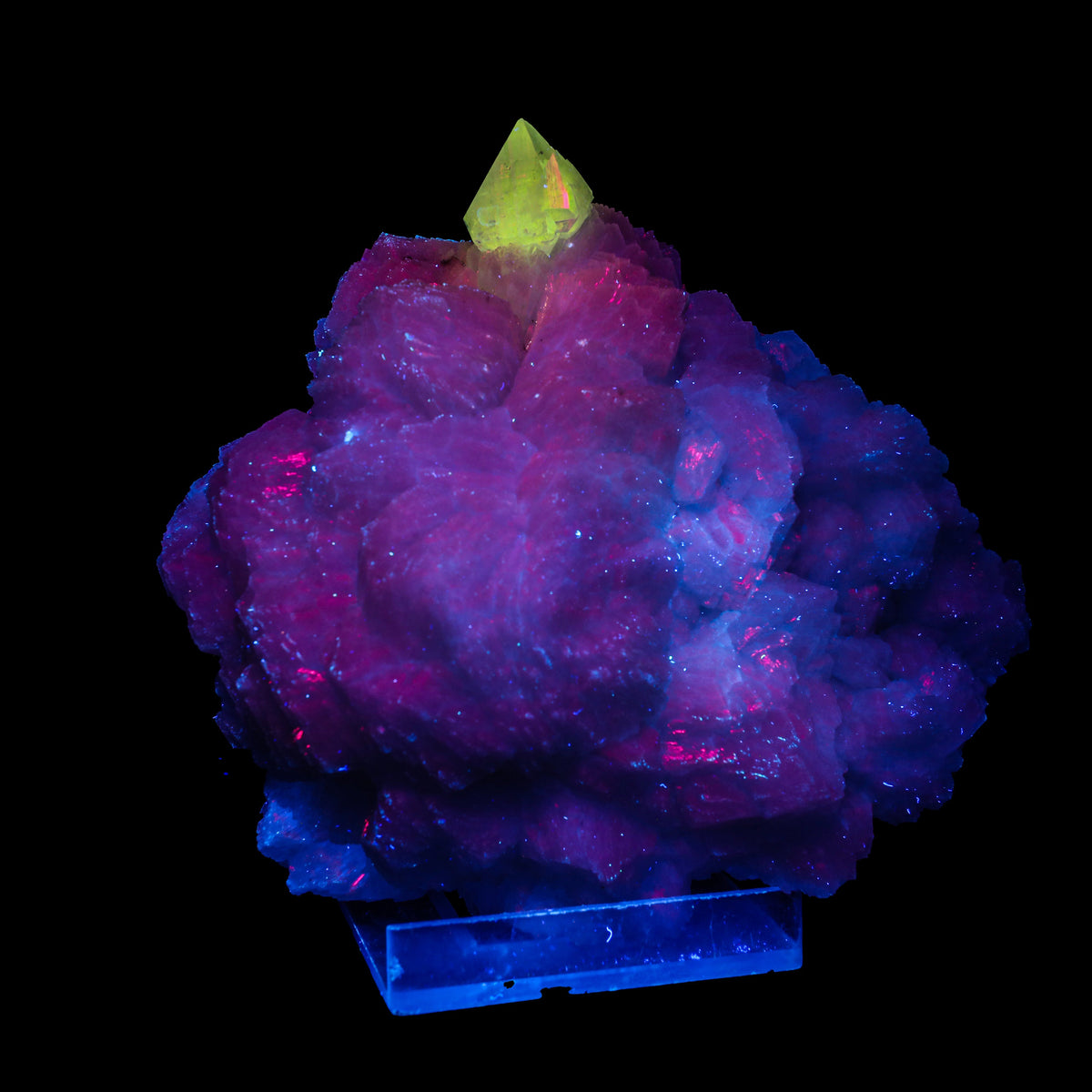 Powellite with Stilbite Rare Find Natural Mineral Specimen # B 6911