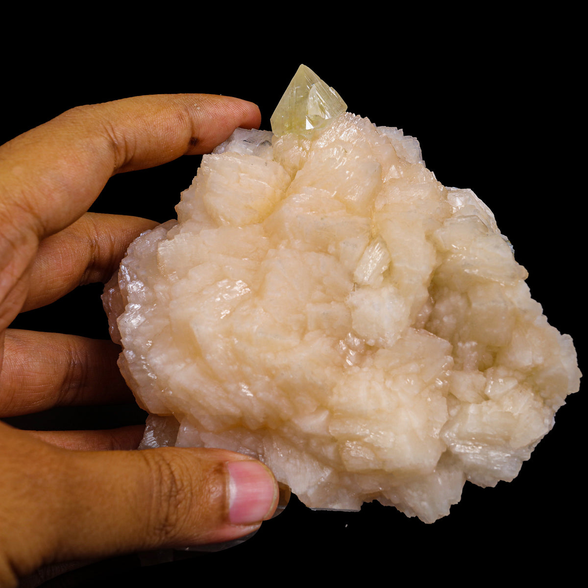 Powellite with Stilbite Rare Find Natural Mineral Specimen # B 6911