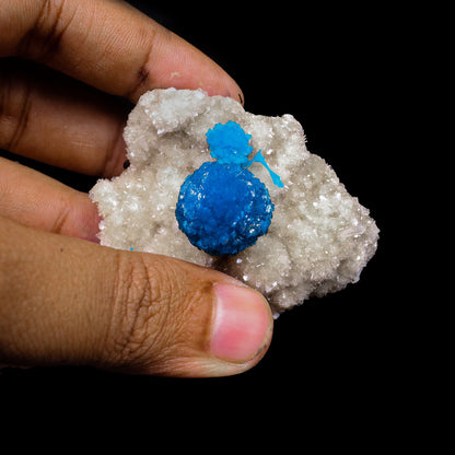 Cavansite on Heulandite (Rare Find) Natural Mineral Specimen # B 6916