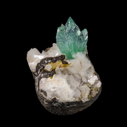 Green Apophyllite sharp terminated Natural Mineral Specimen USA # B 6933