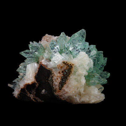 Green Apophyllite sharp terminated Natural Mineral Specimen USA # B 6935