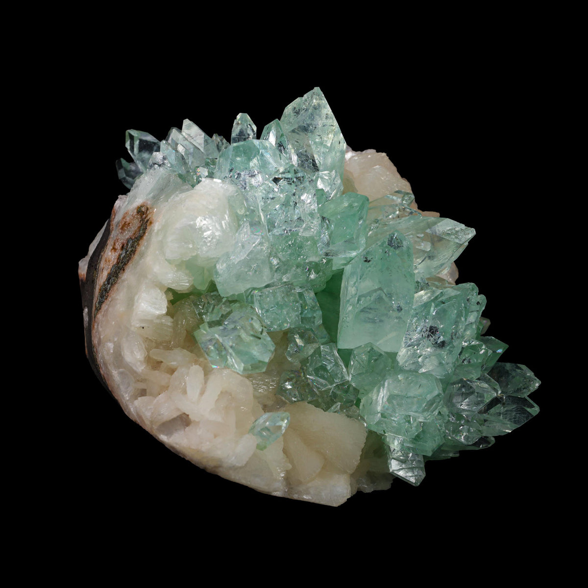Green Apophyllite sharp terminated Natural Mineral Specimen USA # B 6935