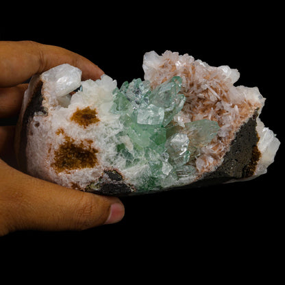 Green Apophyllite sharp terminated Natural Mineral Specimen USA # B 6937