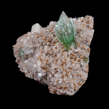 Green Apophyllite sharp terminated Natural Mineral Specimen USA # B 6938