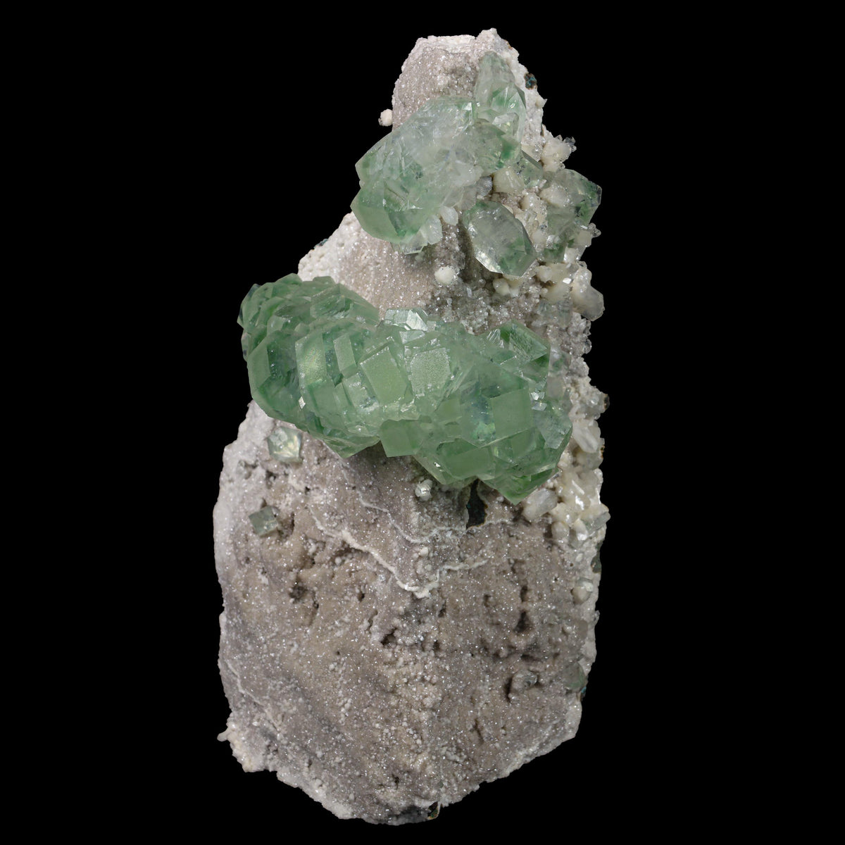 Green Apophyllite sharp terminated Natural Mineral Specimen USA # B 6934