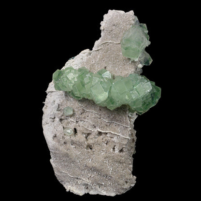 Green Apophyllite sharp terminated Natural Mineral Specimen USA # B 6934