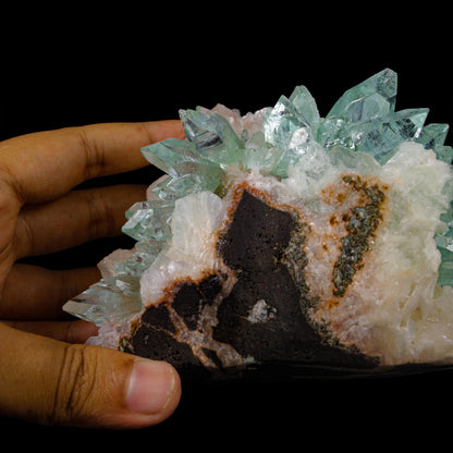 Green Apophyllite sharp terminated Natural Mineral Specimen USA # B 6935