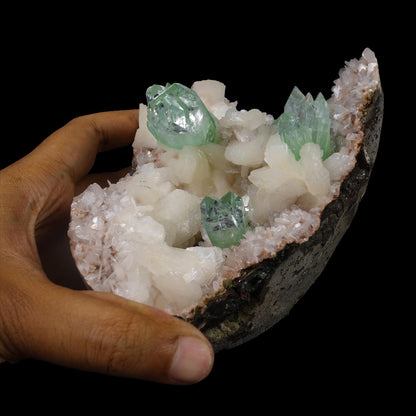 Green Apophyllite sharp terminated Natural Mineral Specimen USA # B 6936