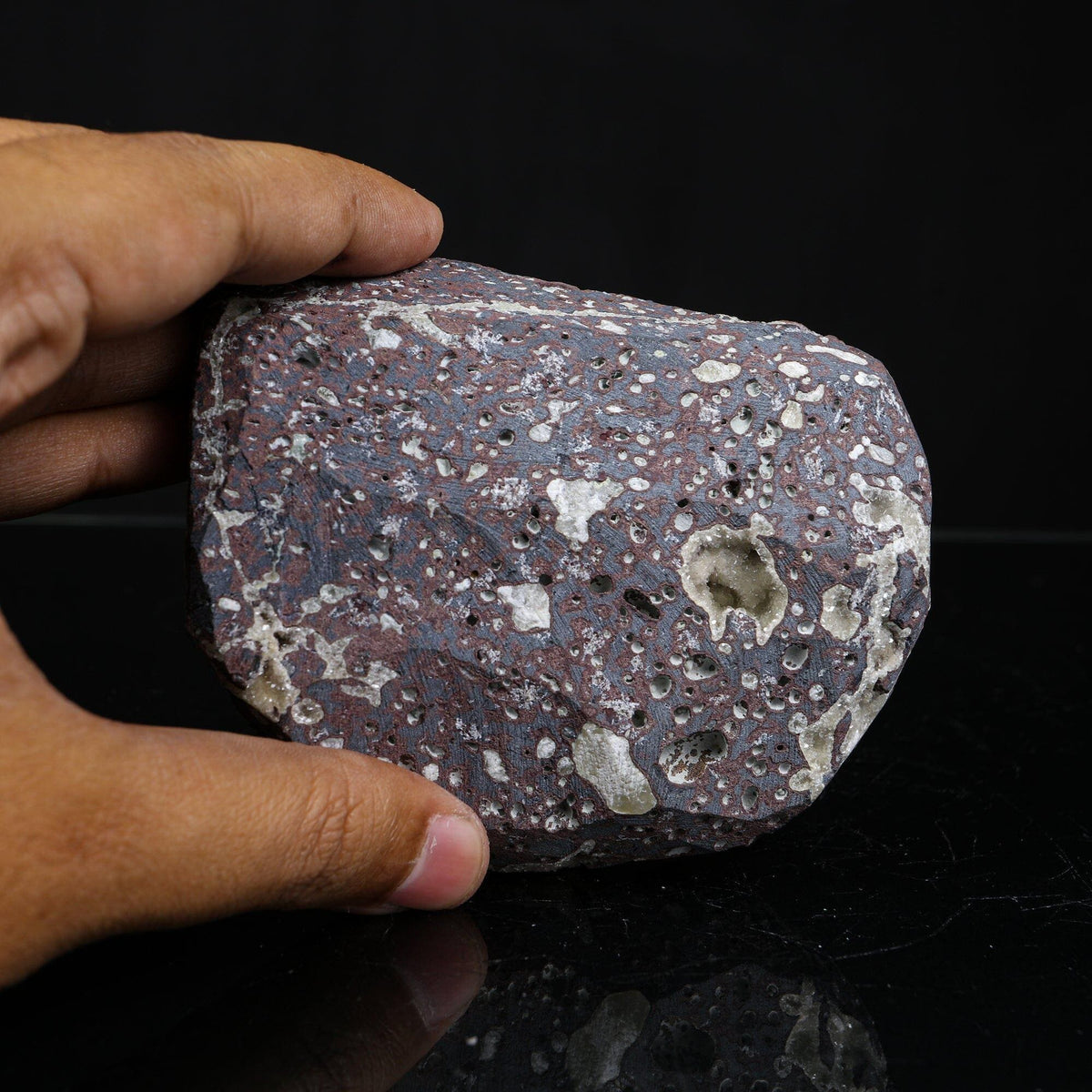 Rare Cavansite on Shimmering Heulandite – Lustrous Crystal Mineral Specimen from India | Collector Display Piece # B 7250 Cavansite Superb Minerals