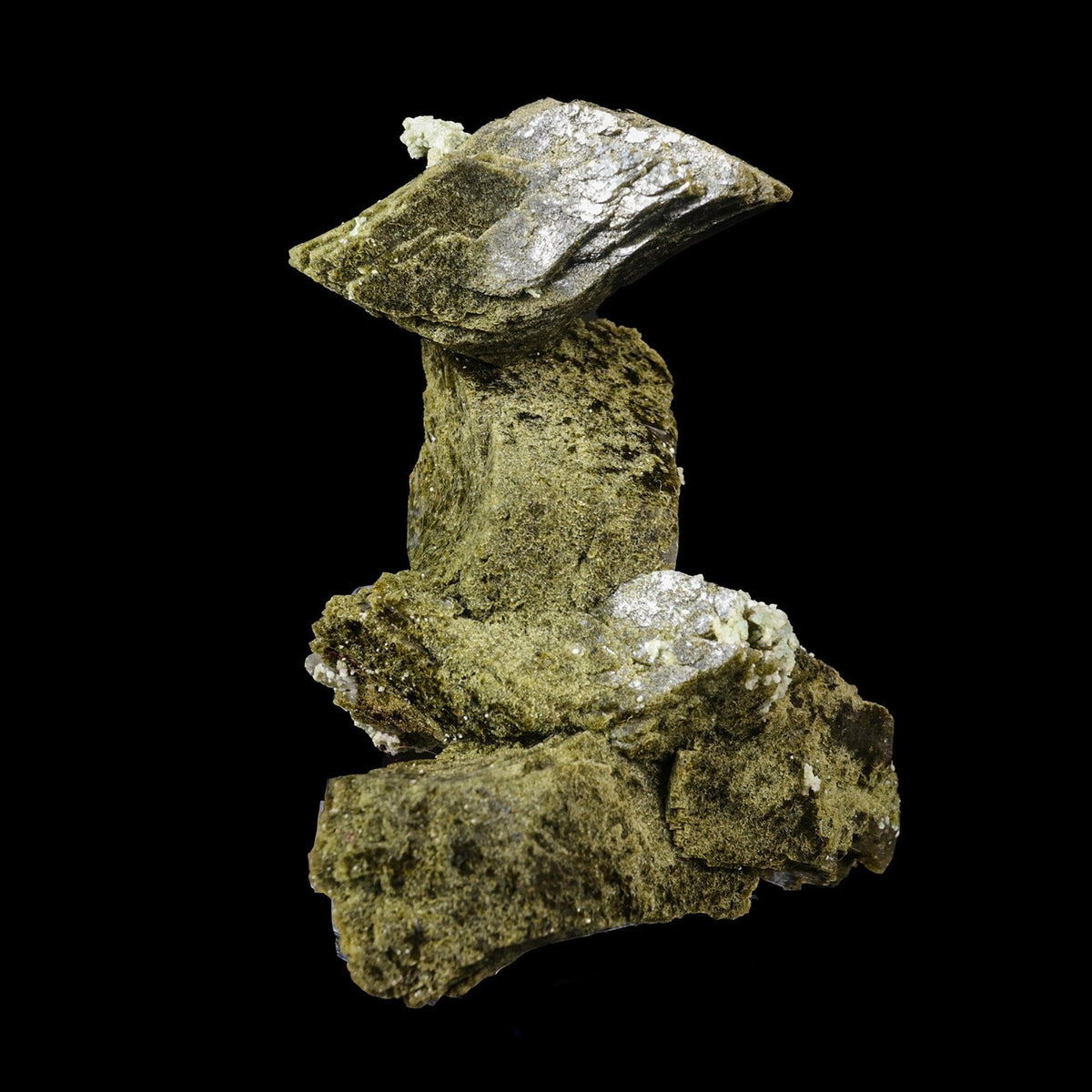 Green Heulandite Natural Mineral Specimen # B 7015