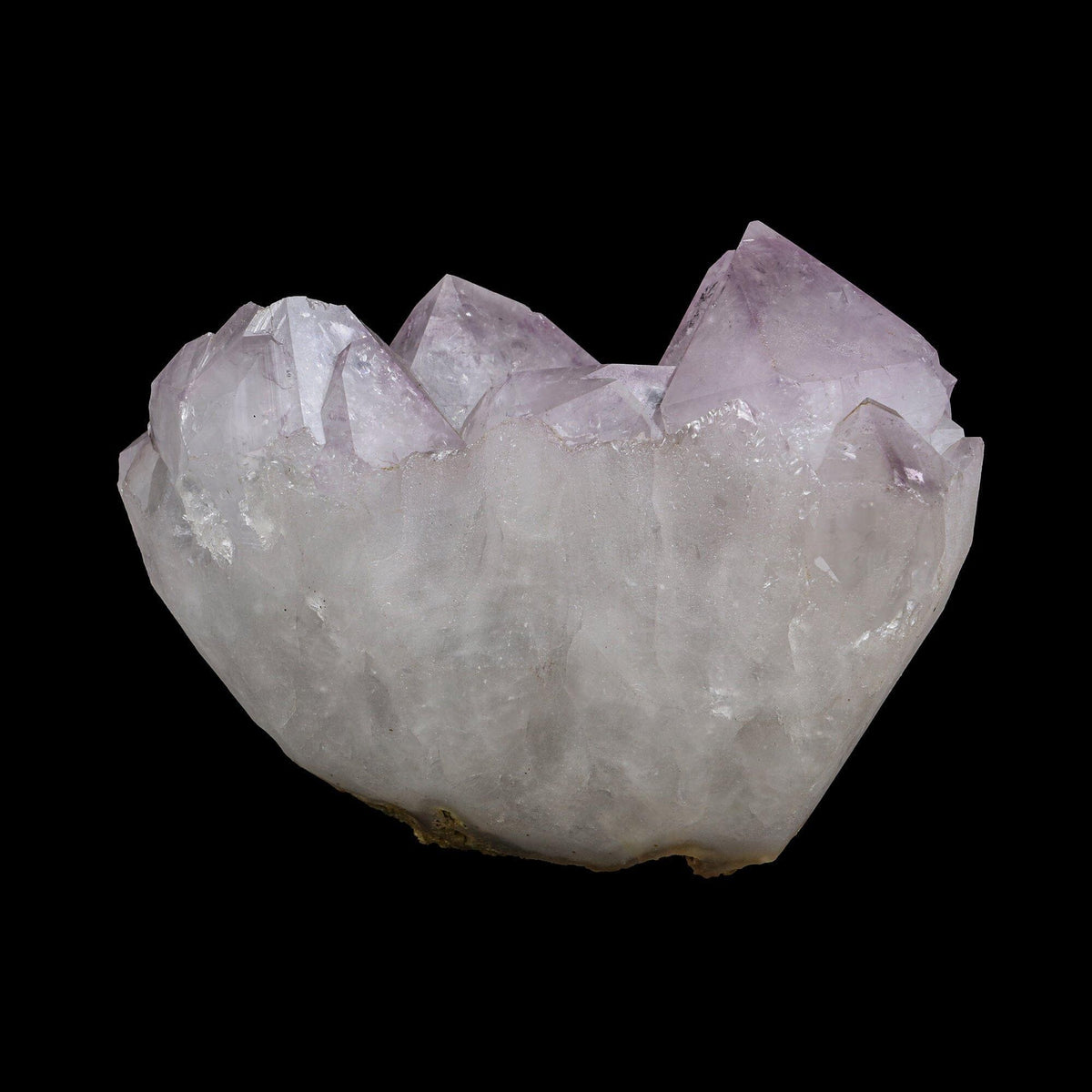 Rare Botryoidal Purple-Brown Fluorite Sphere Perched on Gemmy Amethyst Cluster - Collector’s Cabinet Specimen from Deshgaon, Madhya Pradesh, India# B 7248 Fluorite Superb Minerals