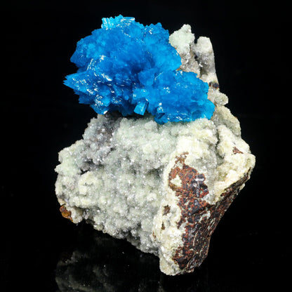Cavansite on Heulandite (Rare Find) Natural Mineral Specimen # B 7025