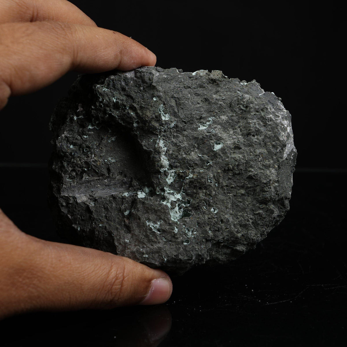 Pristine White Thomsonite Sphere with Fine Needle-Like Mesolite Sprays on Dark Volcanic Matrix - Collector’s Cabinet Specimen from Madhya Pradesh, India# B 7249 Thomsonite Superb Minerals