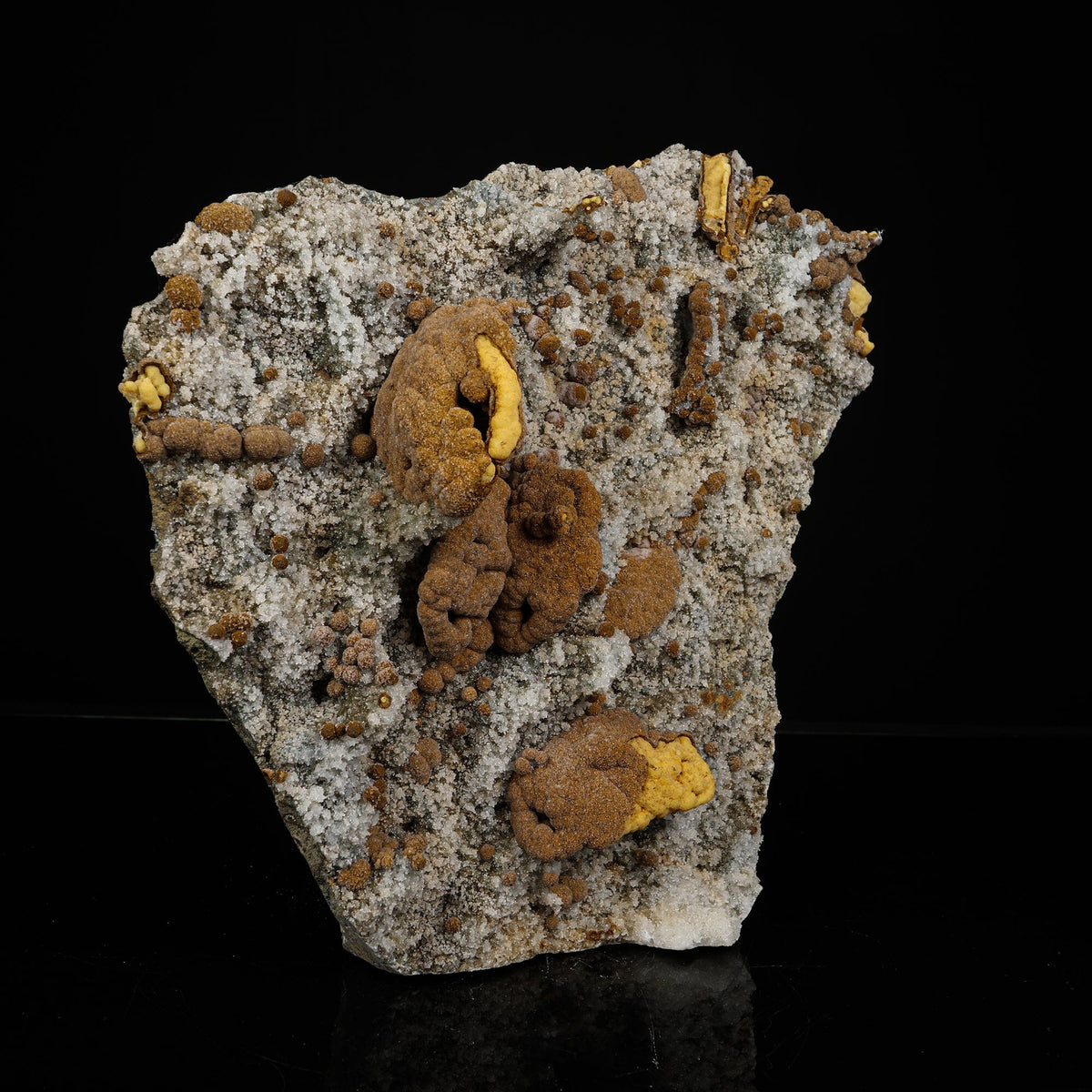 Large Museum-Grade Gyrolite Nodules on Heulandite & Micro-Quartz Matrix – # B 7242 Gyrolite Superb Minerals 