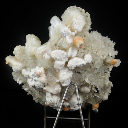 Large White Stilbite Plate on Matrix | Rare Indian Zeolite Mineral Specimen from Nashik # B 7122 Stilbite Superb Minerals 