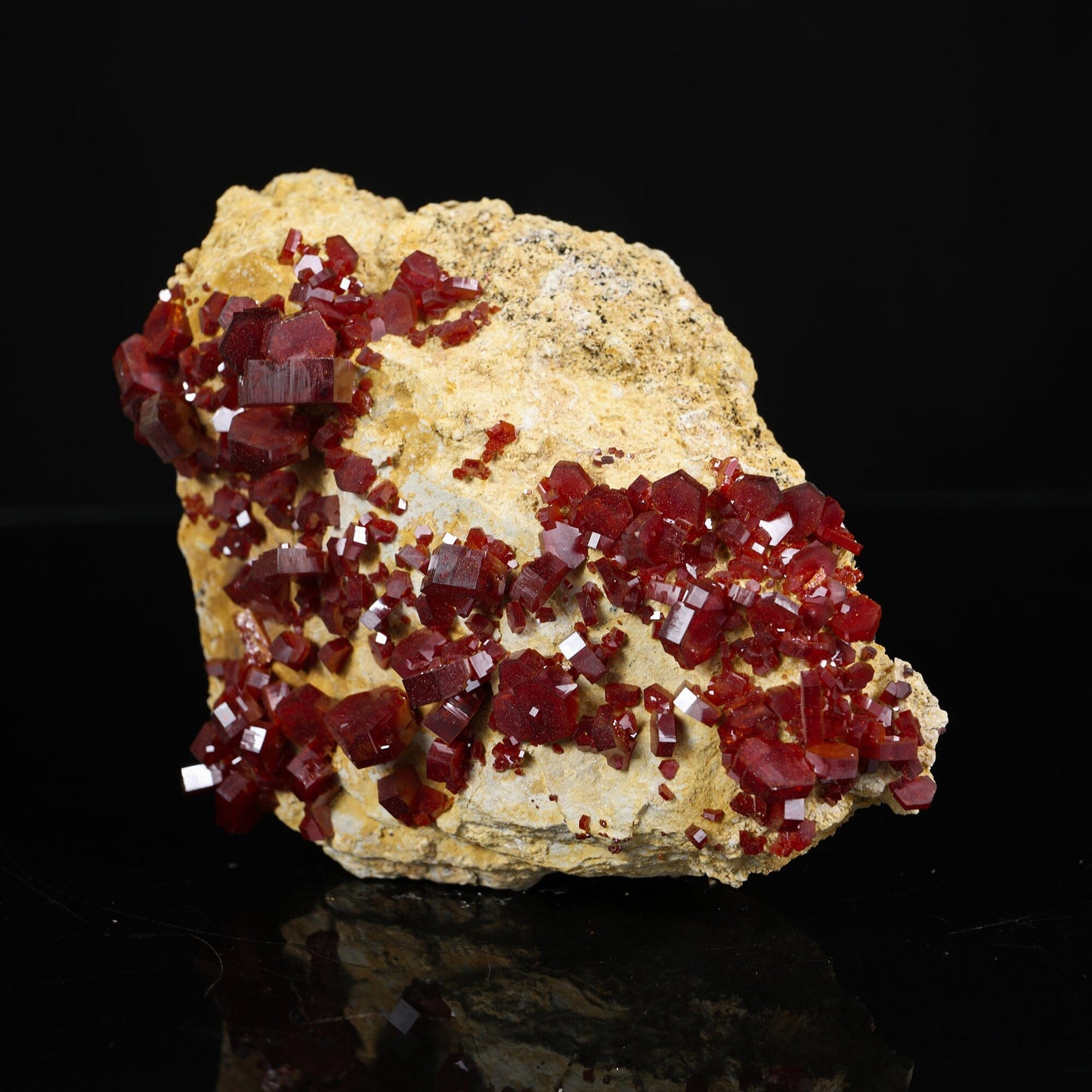 Lustrous Red Vanadinite - Natural Raw Mineral Specimen from Mibladen, Morocco # B 7201 Vanadinite Superb Minerals 