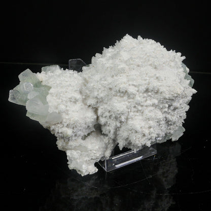 Mordenite with Green Apophyllite – Rare Indian Zeolite Mineral Specimen # B 7084 Mordenite Superb Minerals 
