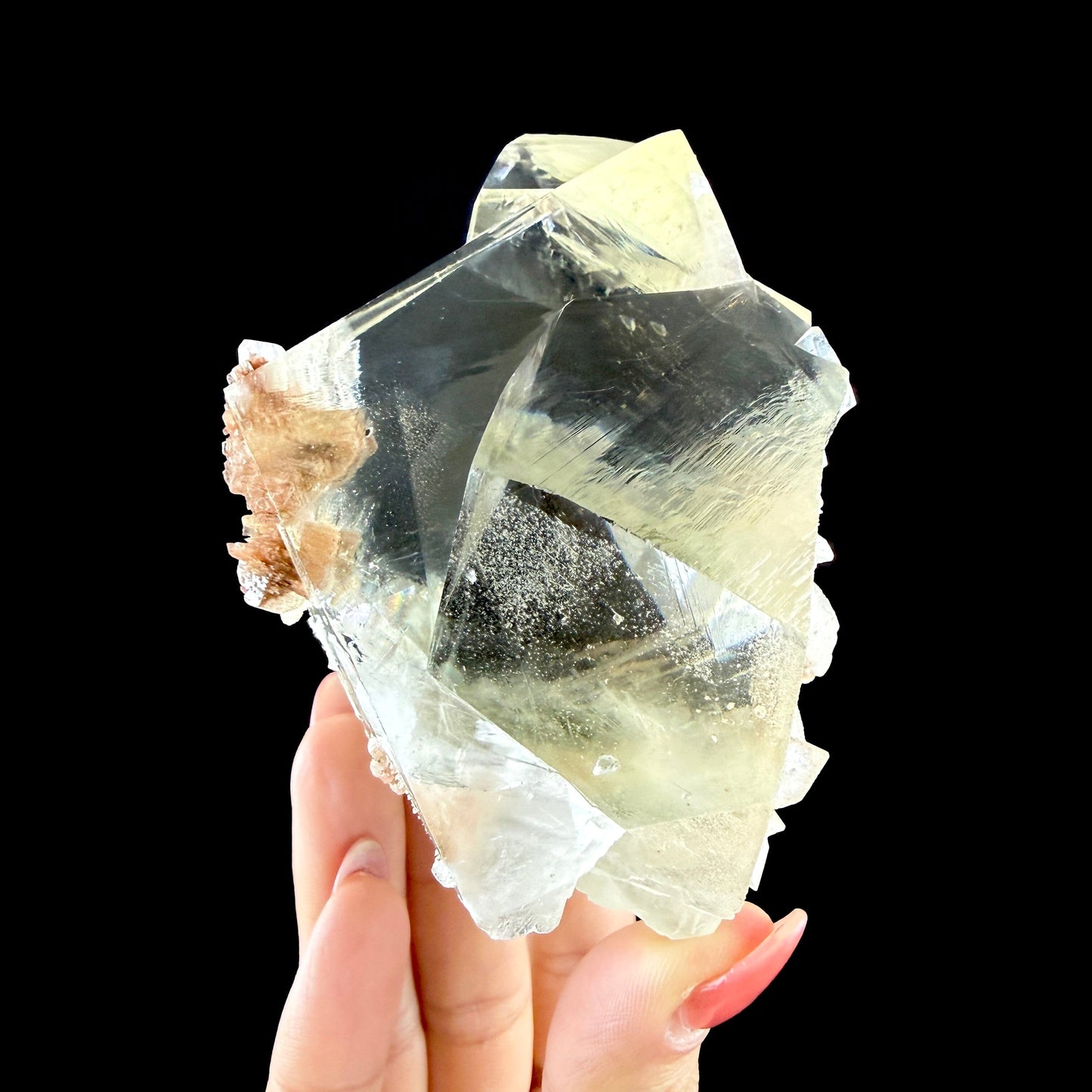 Museum-Grade Optical Calcite with Apophyllite – Rare Jalgaon, India Crystal Specimen | Gemmy Transparent Calcite Formation Calcite Superb Minerals 