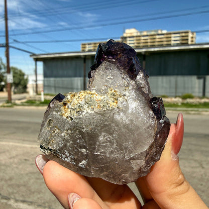 Natural Amethyst Crystal from Karur, India – Deep Purple Quartz Formation, Collector’s Healing Crystal Display Piece # DKT38 Amethsty Superb Minerals 
