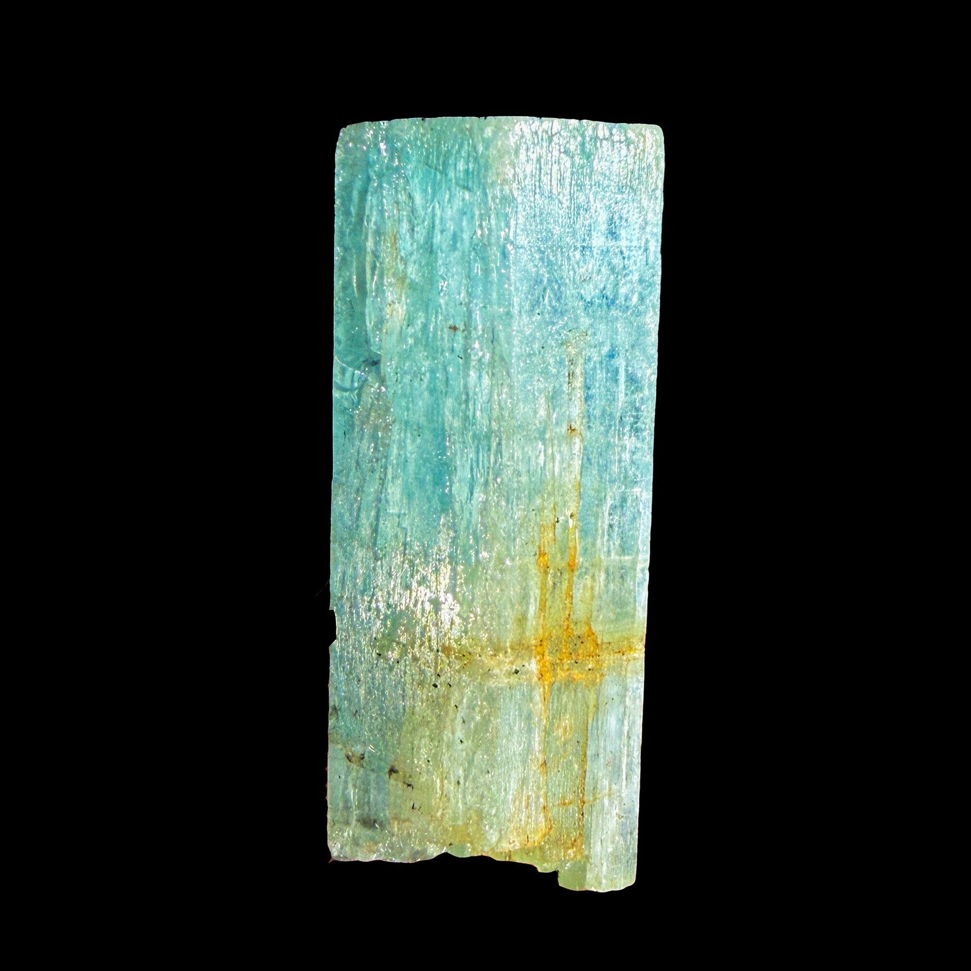 Natural Blue Aquamarine Crystal from Karur, India | Rare Raw Beryl Mineral Specimen | Collector Gemstone # DKT5