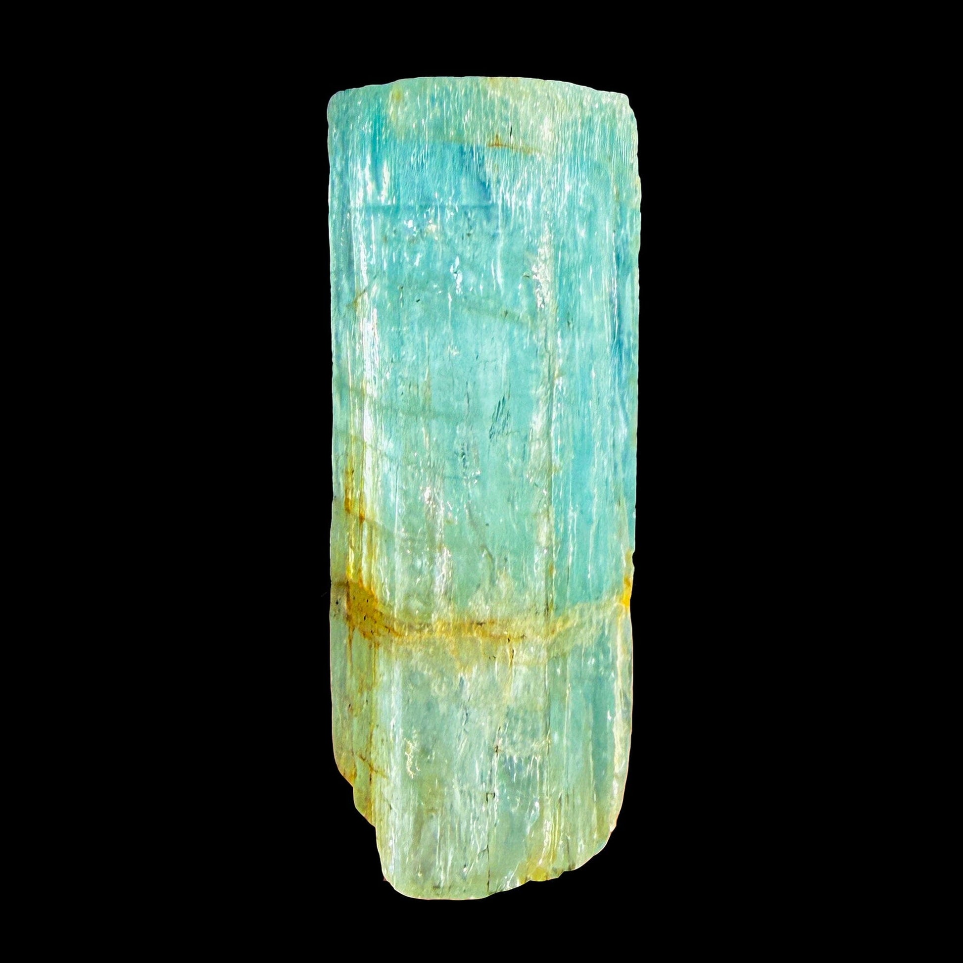 Natural Blue Aquamarine Crystal from Karur, India | Rare Raw Beryl Mineral Specimen | Collector Gemstone # DKT5