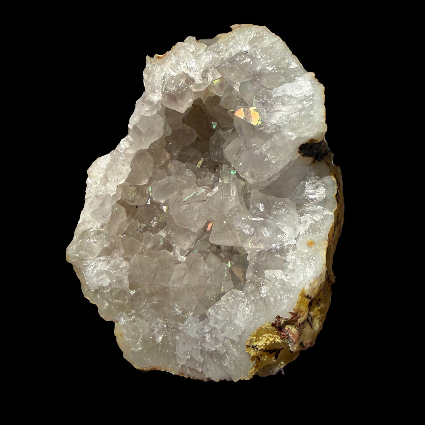 Natural Iridescent Quartz - Rare Anandalite Rainbow Crystal Specimen from Nashik # B DKT140 Anandalite Superb Minerals 