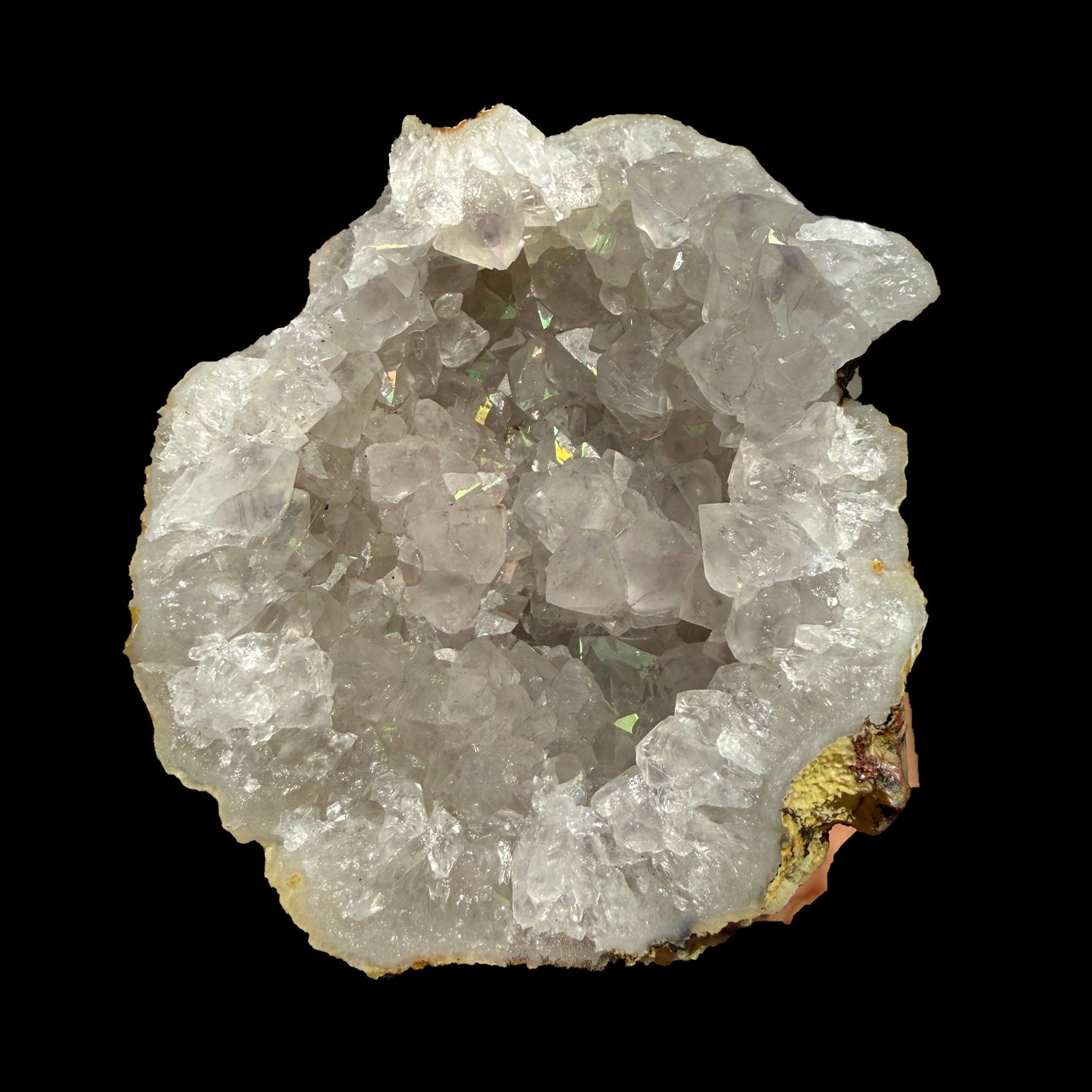 Natural Iridescent Quartz - Rare Anandalite Rainbow Crystal Specimen from Nashik # B DKT140 Anandalite Superb Minerals 