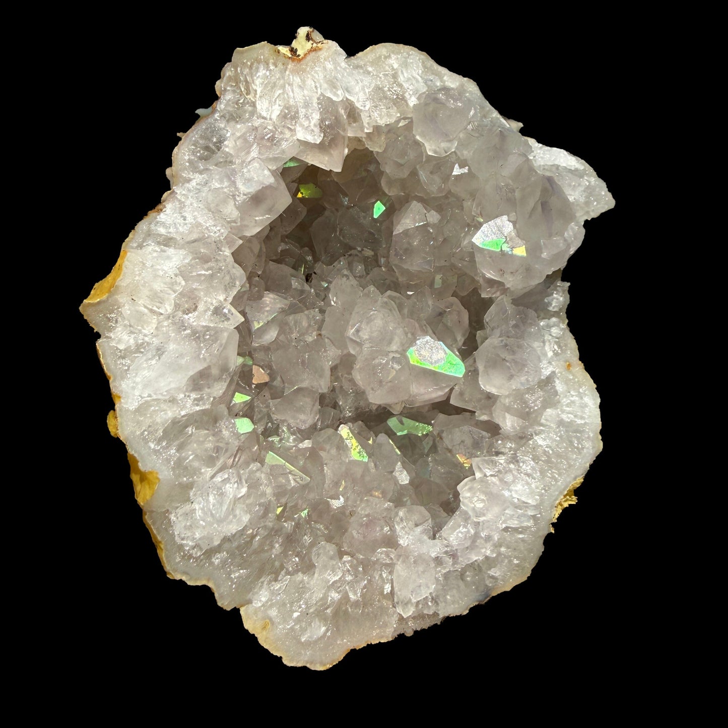 Natural Iridescent Quartz - Rare Anandalite Rainbow Crystal Specimen from Nashik # B DKT140 Anandalite Superb Minerals 