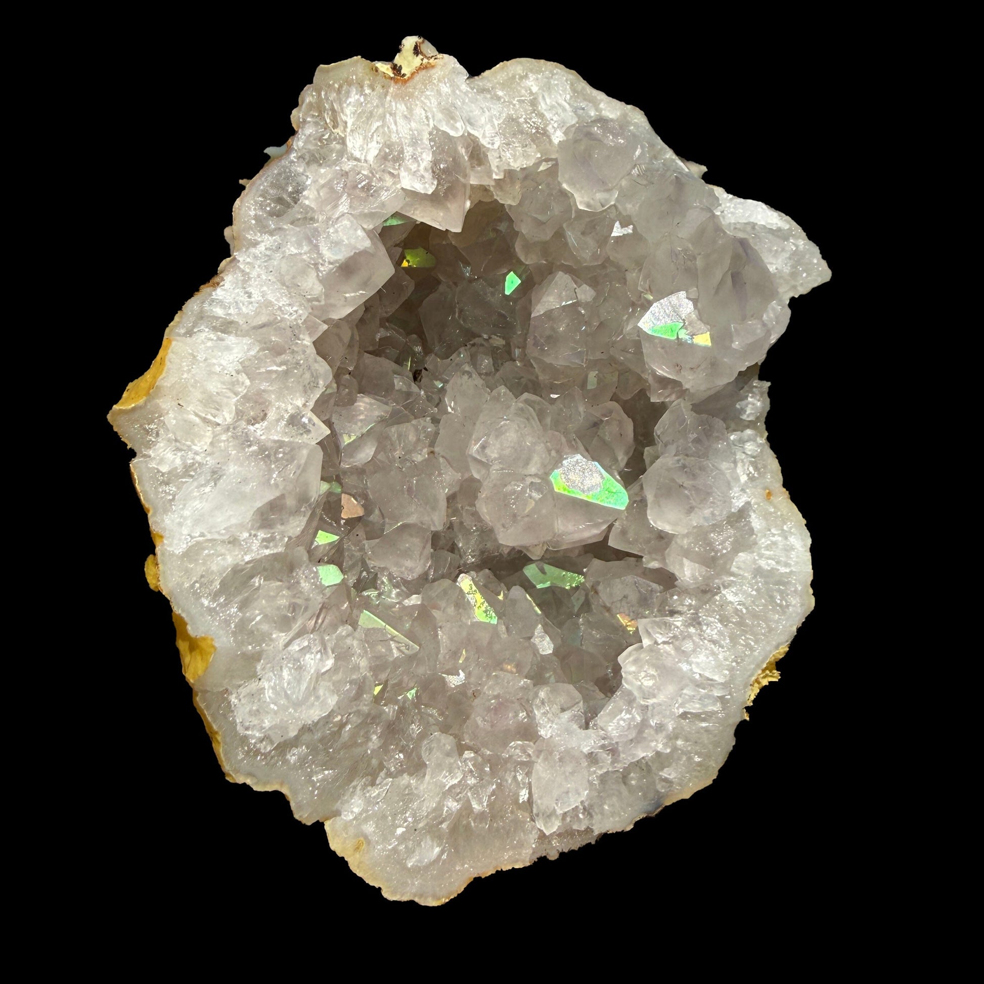 Natural Iridescent Quartz - Rare Anandalite Rainbow Crystal Specimen from Nashik # B DKT140 Anandalite Superb Minerals 