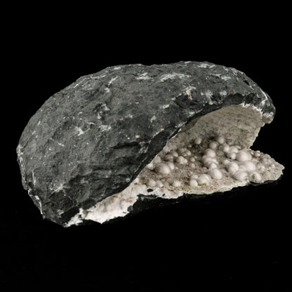 Okenite Big Puffballs Inside Chalcedony Geode Natural Mineral Specimen # B 5859 Okenite Superb Minerals