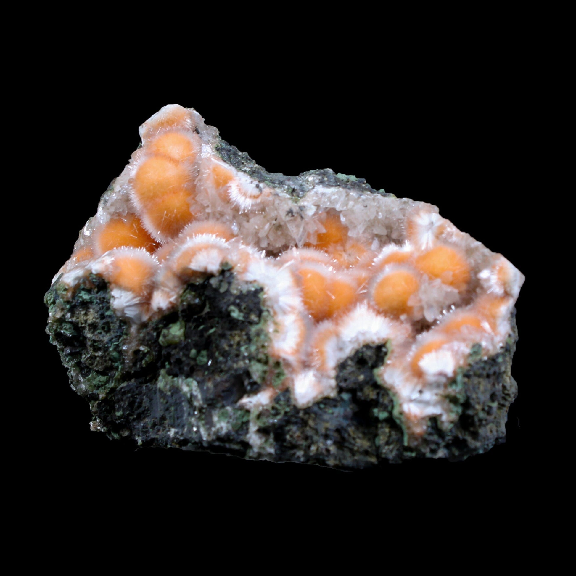 Orange Thomsonite with Mesolite in Perky Box – Rare Indian Zeolite Mineral Specimen from Madhya Pradesh,India # B 7134 Thomsonite Superb Minerals 