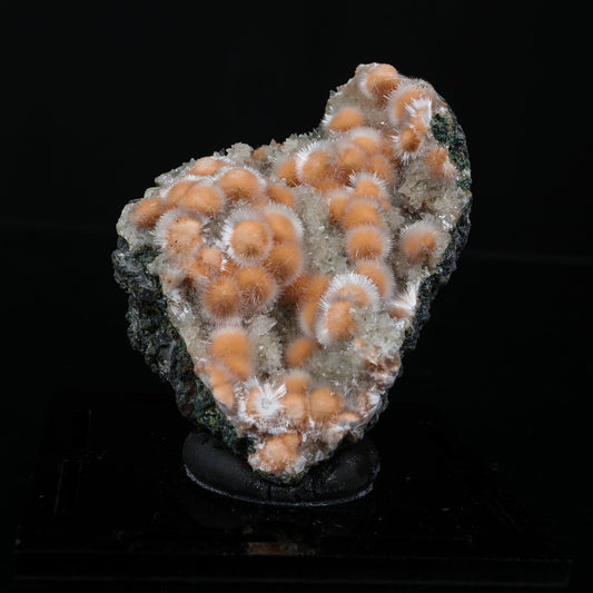 Orange Thomsonite with Mesolite Natural Mineral Specimen from Madhya Pradesh # B 7228