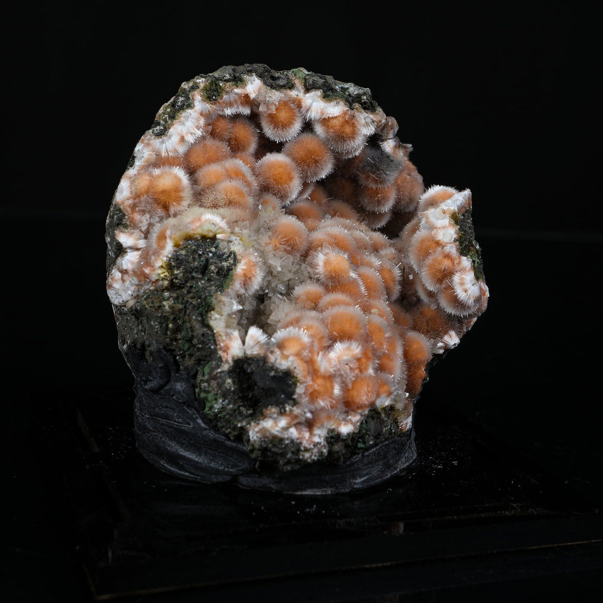 Orange Thomsonite with Mesolite Natural Mineral Specimen from Madhya Pradesh # B 7230 Thomsonite Superb Minerals 
