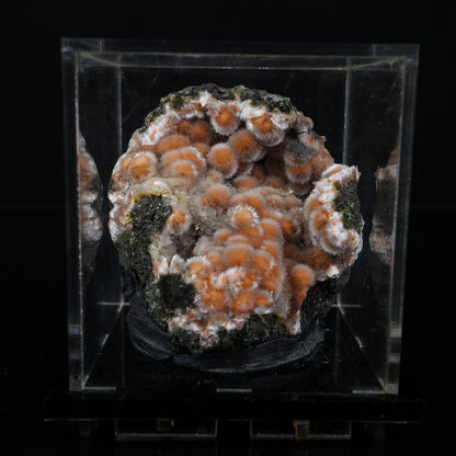 Orange Thomsonite with Mesolite Natural Mineral Specimen from Madhya Pradesh # B 7230 Thomsonite Superb Minerals 