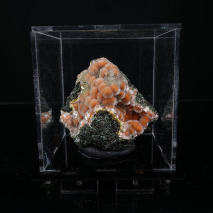 Orange Thomsonite with Mesolite Natural Mineral Specimen from Madhya Pradesh # B 7238 Thomsonite Superb Minerals 