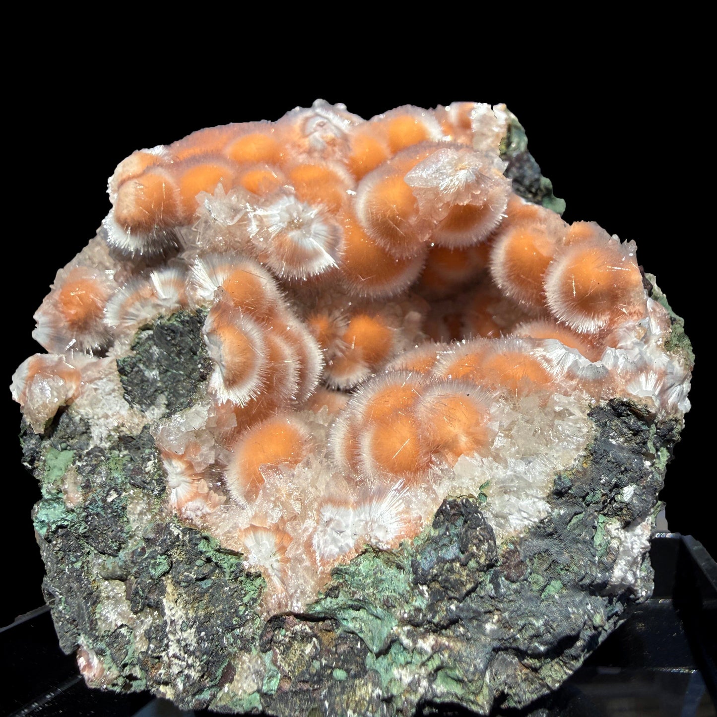 Orange Thomsonite with Mesolite Natural Mineral Specimen from Madhya Pradesh # DKT94 Thomsonite Superb Minerals 