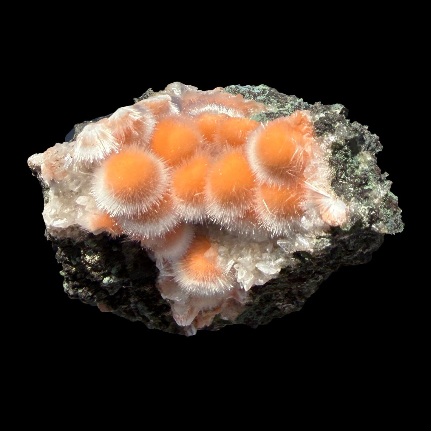 Orange Thomsonite with Mesolite Natural Mineral Specimen from Madhya Pradesh # DKT99 Thomsonite Superb Minerals 