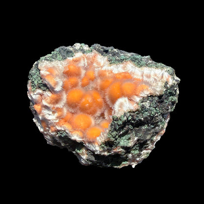 Orange Thomsonite with Mesolite Natural Mineral Specimen from Madhya Pradesh, India DKT84 Thomsonite Superb Minerals 