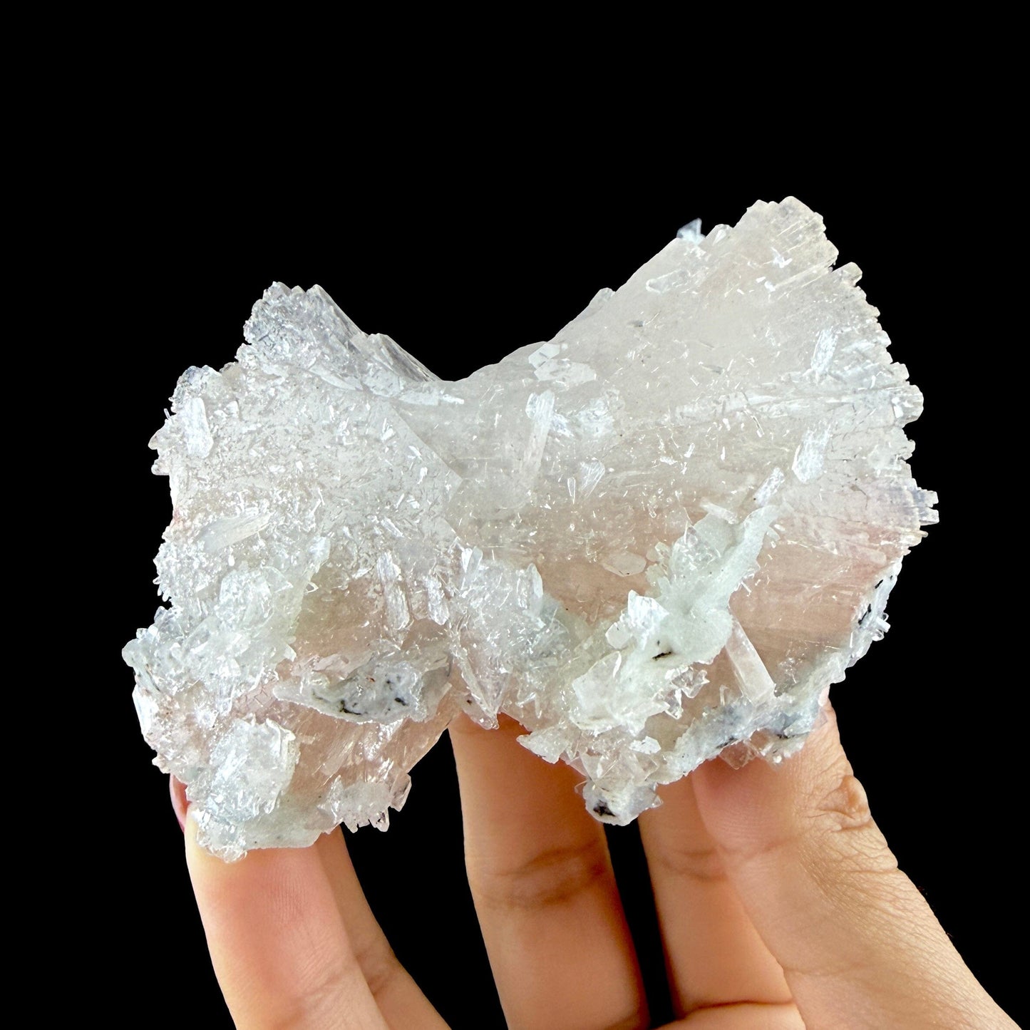 Peach Heulandite on Chalcedony & Stilbite Matrix - Natural Indian Zeolite Mineral from Jalgaon # DKT148 Heulandite Superb Minerals 