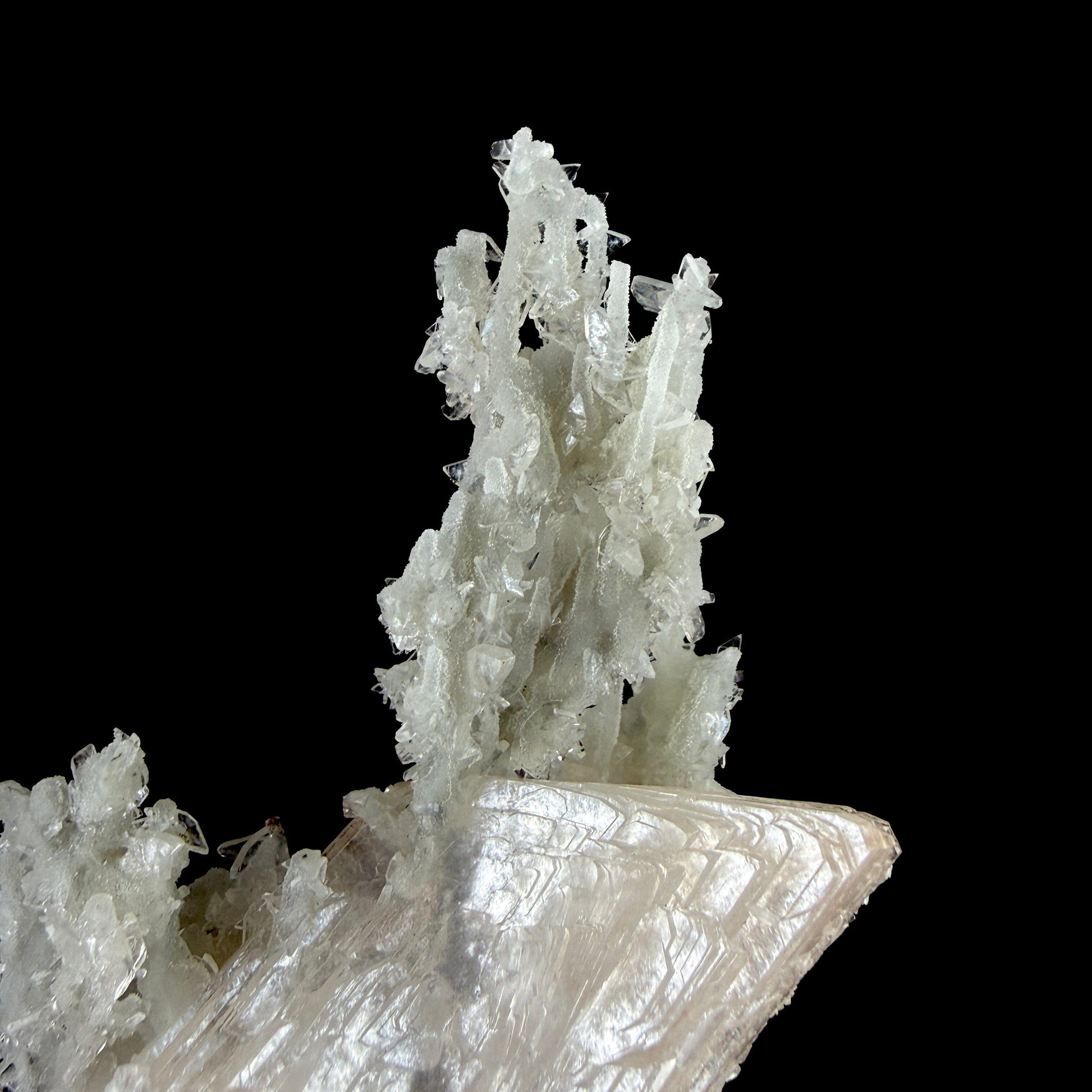 Peach Heulandite on Chalcedony & Stilbite Matrix - Natural Indian Zeolite Mineral from Jalgaon # DKT148 Heulandite Superb Minerals 
