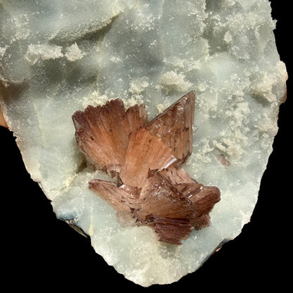 Perfect Heulandite on Blue Chalcedony – Rare Natural Indian Zeolite Mineral Specimen from Maharashtra DKT73 Heulandite Superb Minerals 