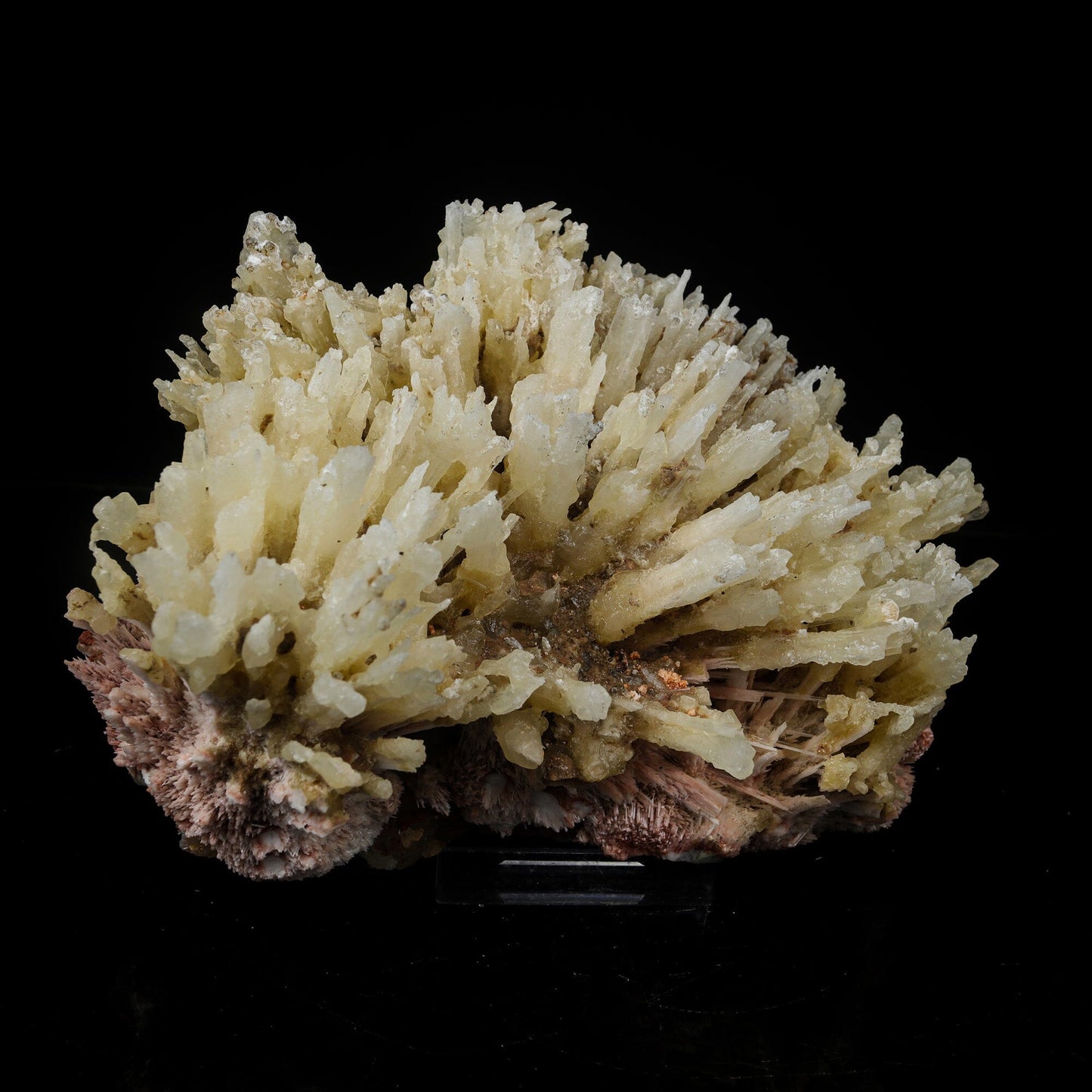 Phosphorescent Calcite on Mordenite with Iron Inclusions – Rare Mineral Specimen from India # B 7112 Calcite Superb Minerals 
