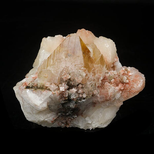 Powellite with Stilbite Rare Find Natural Mineral Specimen # B 7055 Powellite Superb Minerals 