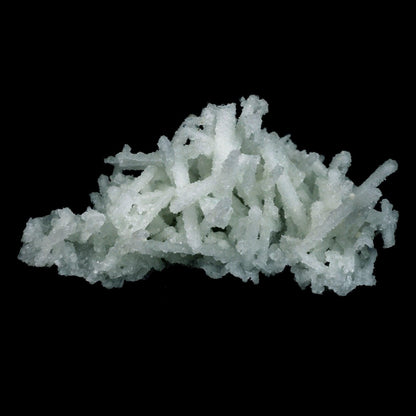 Prehnite Pseudomorphed Rare Find Natural Mineral Specimen # B 4712  https://www.superbminerals.us/products/prehnite-pseudomorphed-rare-find-natural-mineral-specimen-b-4712  Features: Pretty mint-green prehnite has pseudomorphed elongated laumontite c