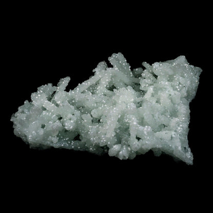 Prehnite Rare Find Natural Mineral Specimen # B 4717  https://www.superbminerals.us/products/prehnite-rare-find-natural-mineral-specimen-b-4717  Features: Pretty mint-green prehnite has pseudomorphed elongated laumontite crystals on this classic and