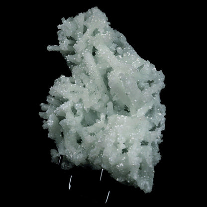 Prehnite Rare Find Natural Mineral Specimen # B 4717  https://www.superbminerals.us/products/prehnite-rare-find-natural-mineral-specimen-b-4717  Features: Pretty mint-green prehnite has pseudomorphed elongated laumontite crystals on this classic and