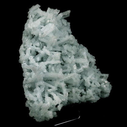 Prehnite Rare Find Natural Mineral Specimen # B 4757  https://www.superbminerals.us/products/prehnite-rare-find-natural-mineral-specimen-b-4757  Features: A coveted jackstraw cluster of elongated laumontite crystals that pseudomorphed from mint-green