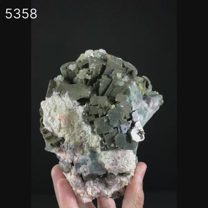 Marshy Apophyllite with Heulandite Natural Mineral Specimen # B 5358